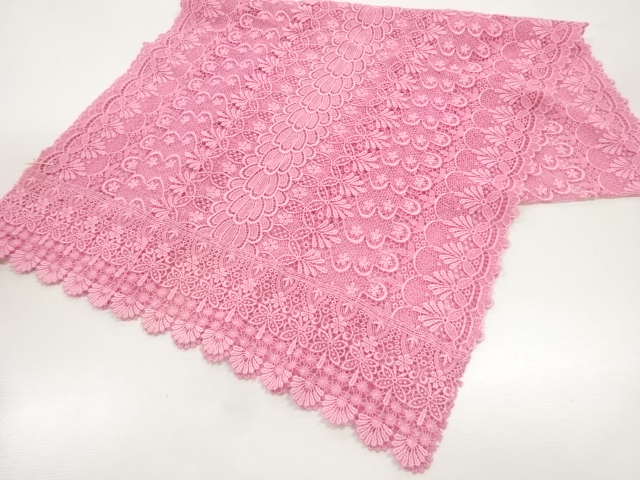 JAPANESE KIMONO / LACE FLOWER PATTERN SHAWL